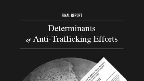 Cover Report Determinants of Anti-Trafficking Efforts